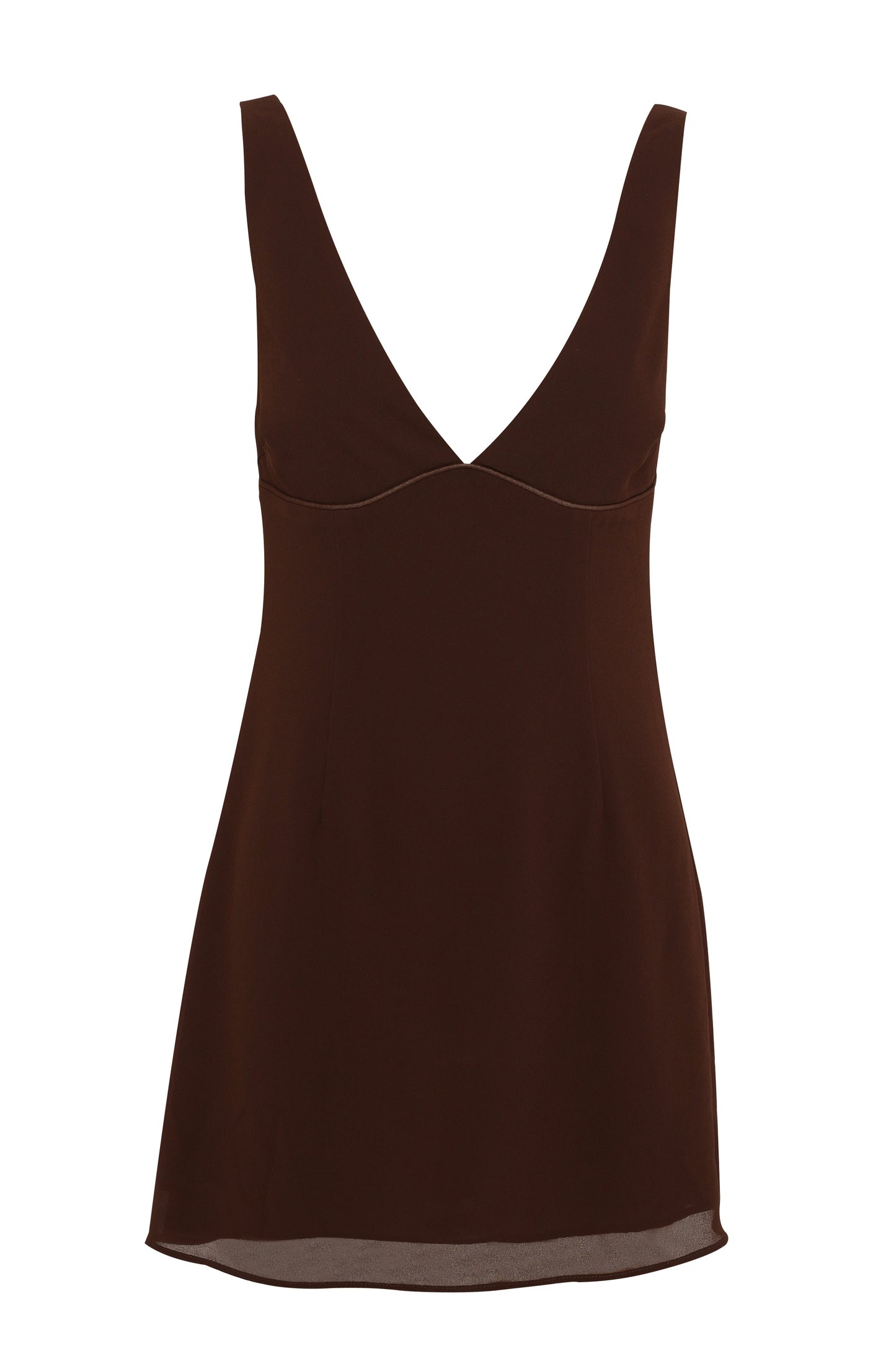Elara Mini Dress Chocolate