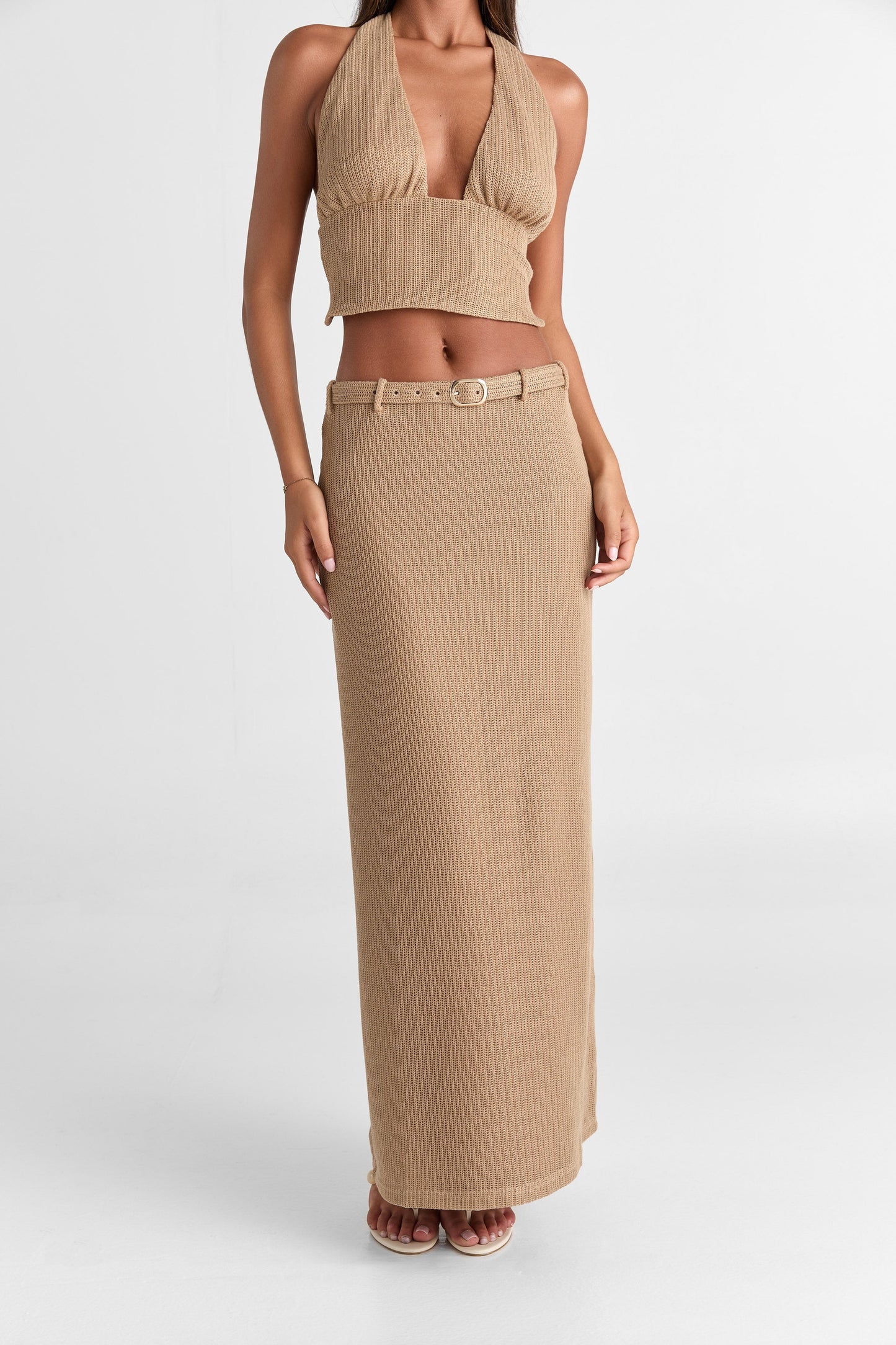 Haven Maxi Skirt Tan