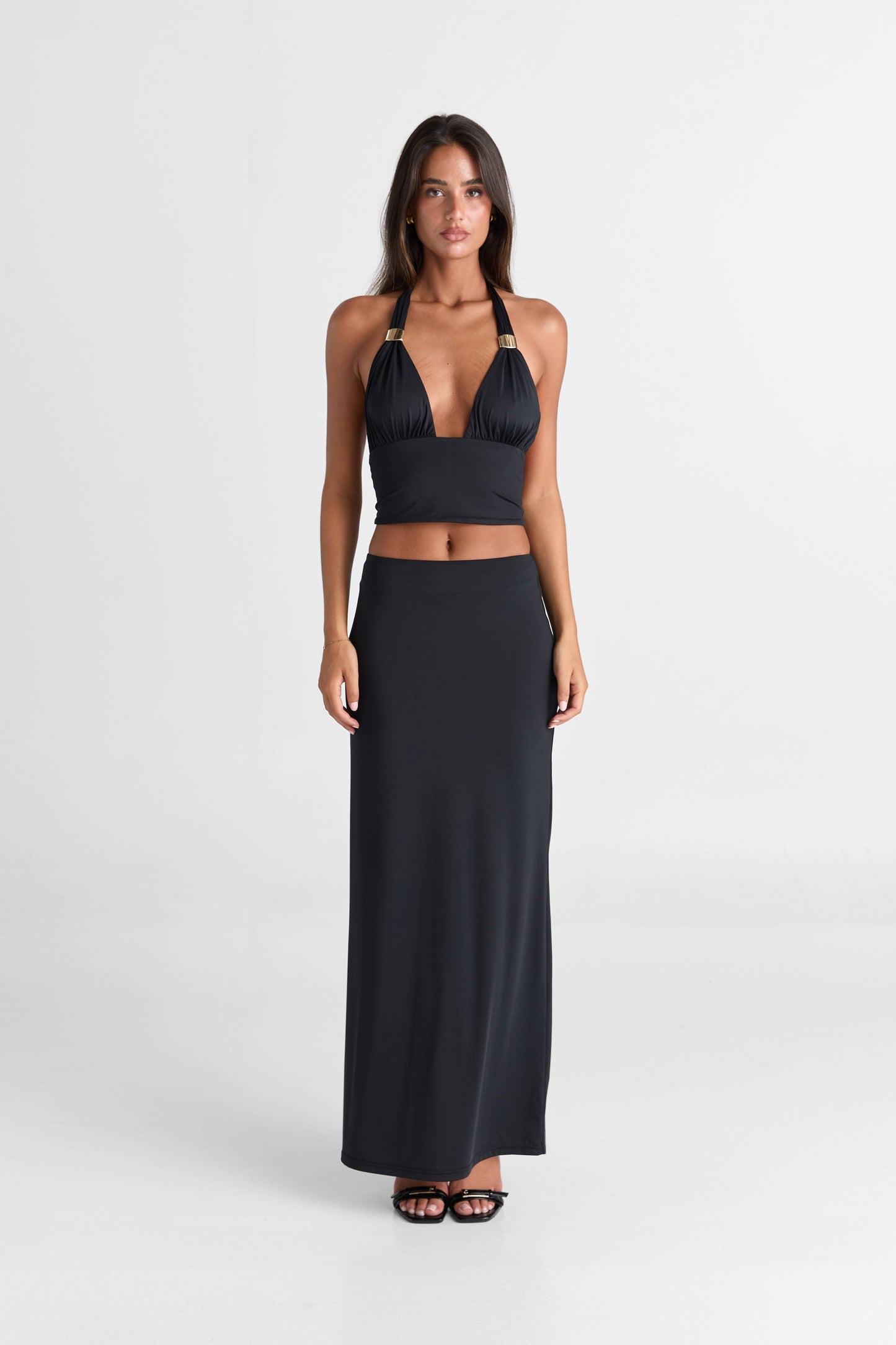 Cleo Maxi Skirt Black
