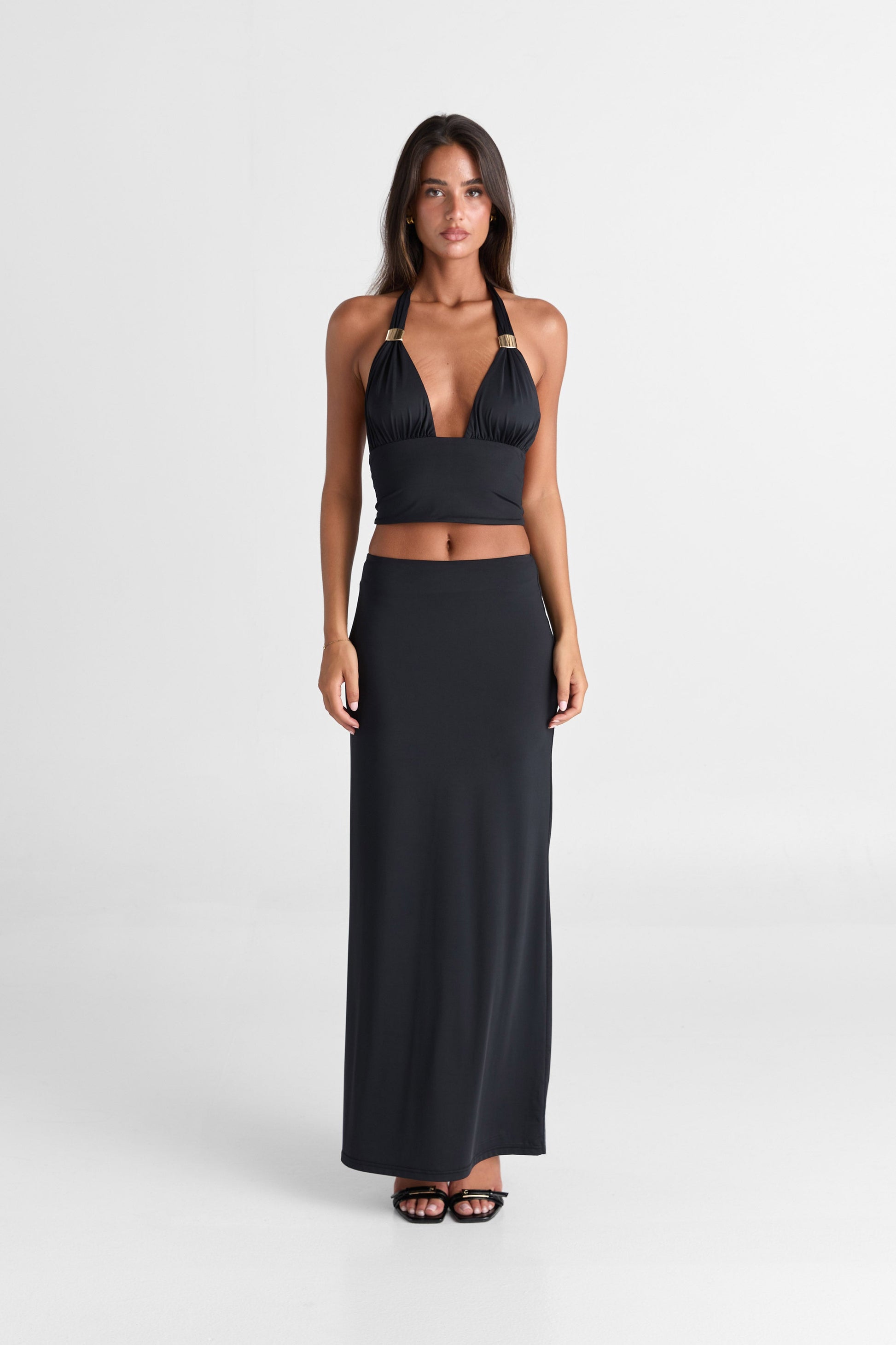 Cleo Maxi Skirt Black