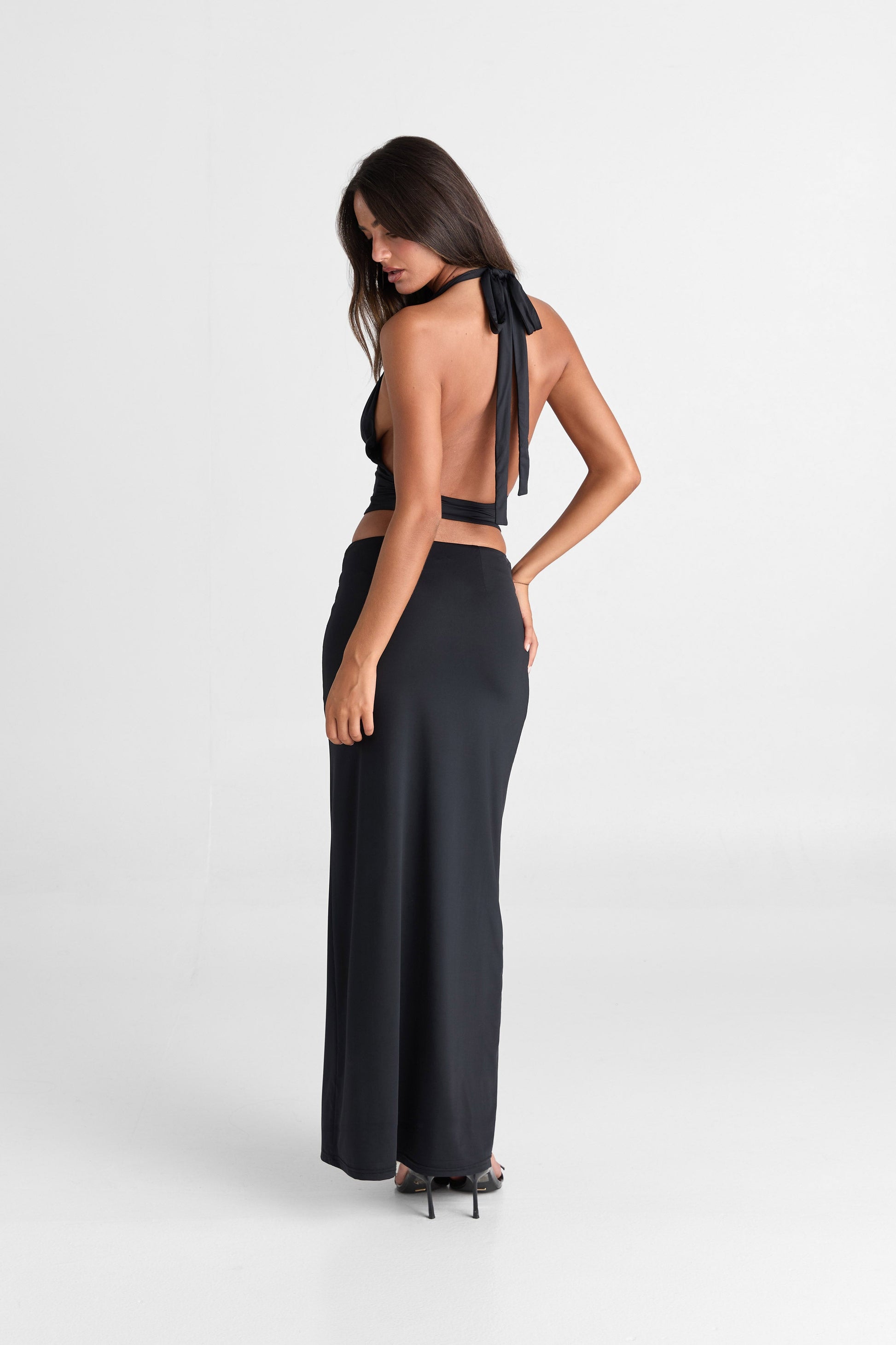 Cleo Maxi Skirt Black