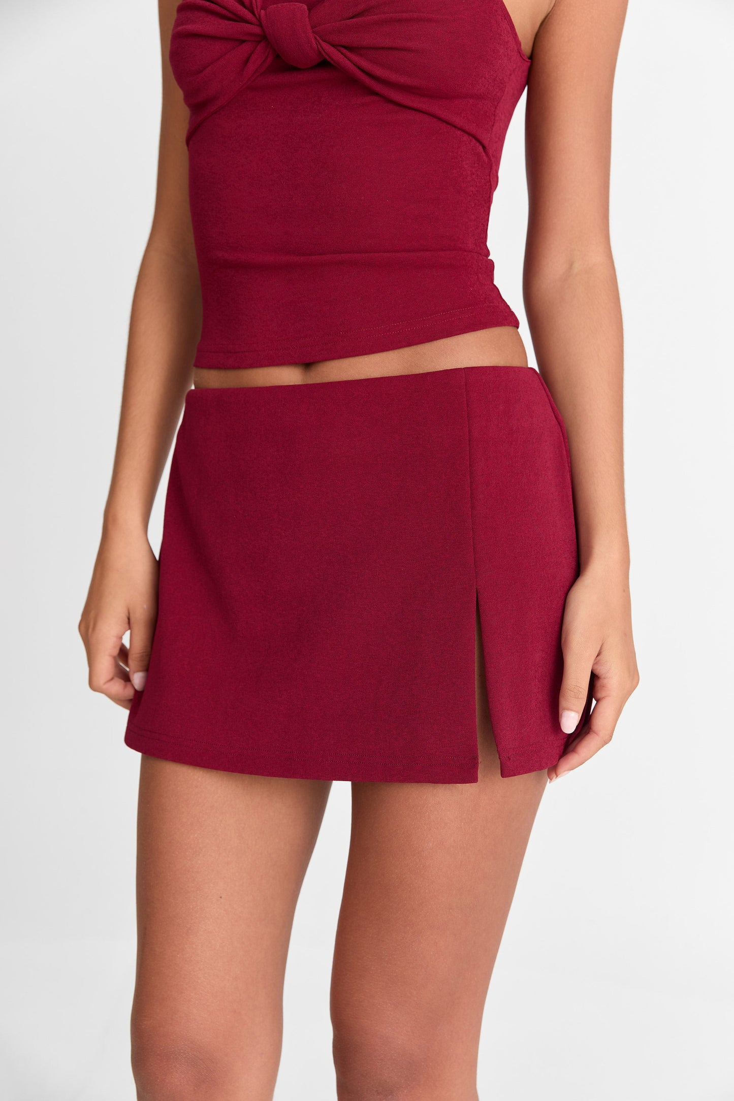 Isla Mini Skirt Ruby