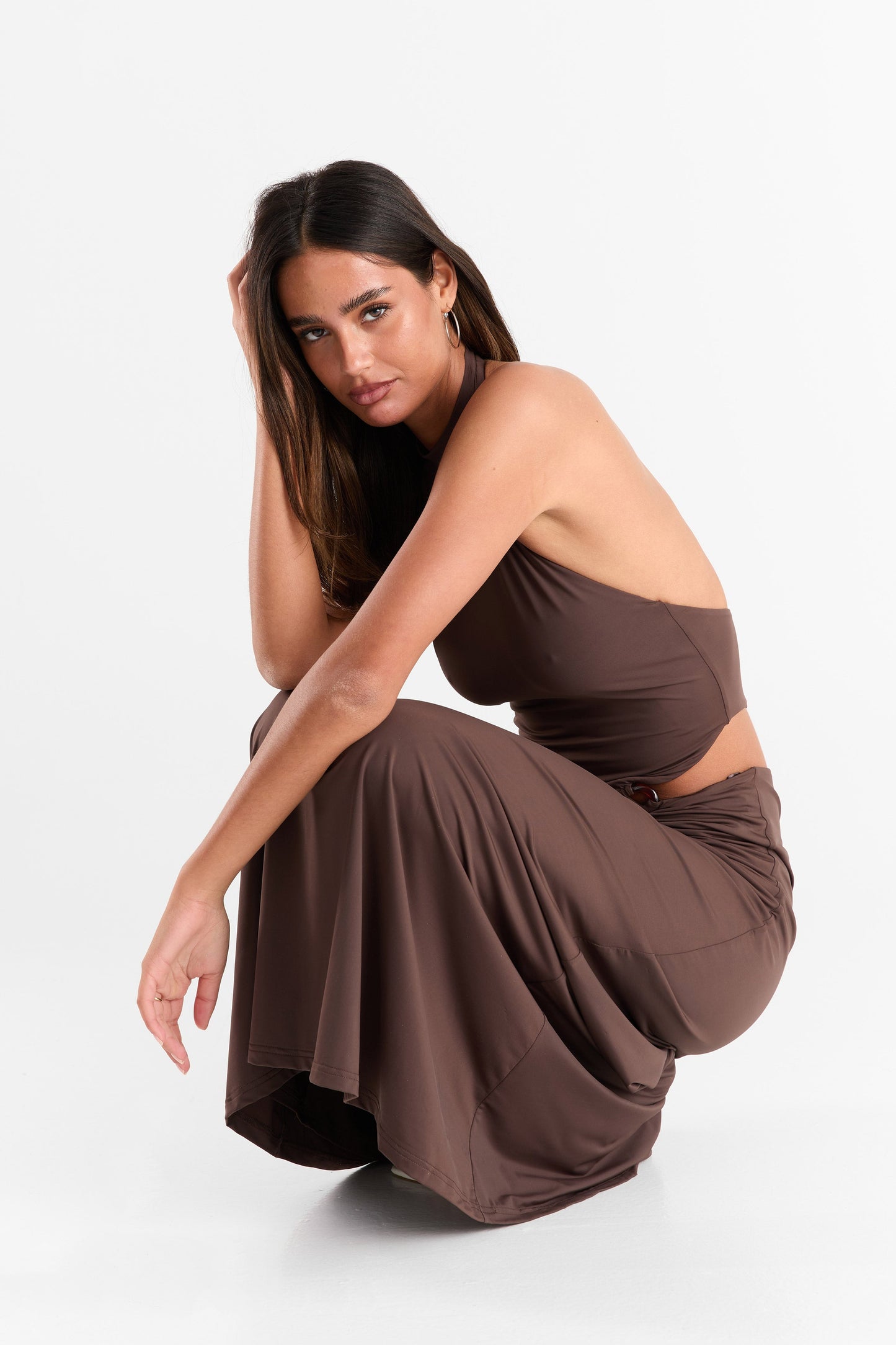 Aurora Maxi Dress Chocolate