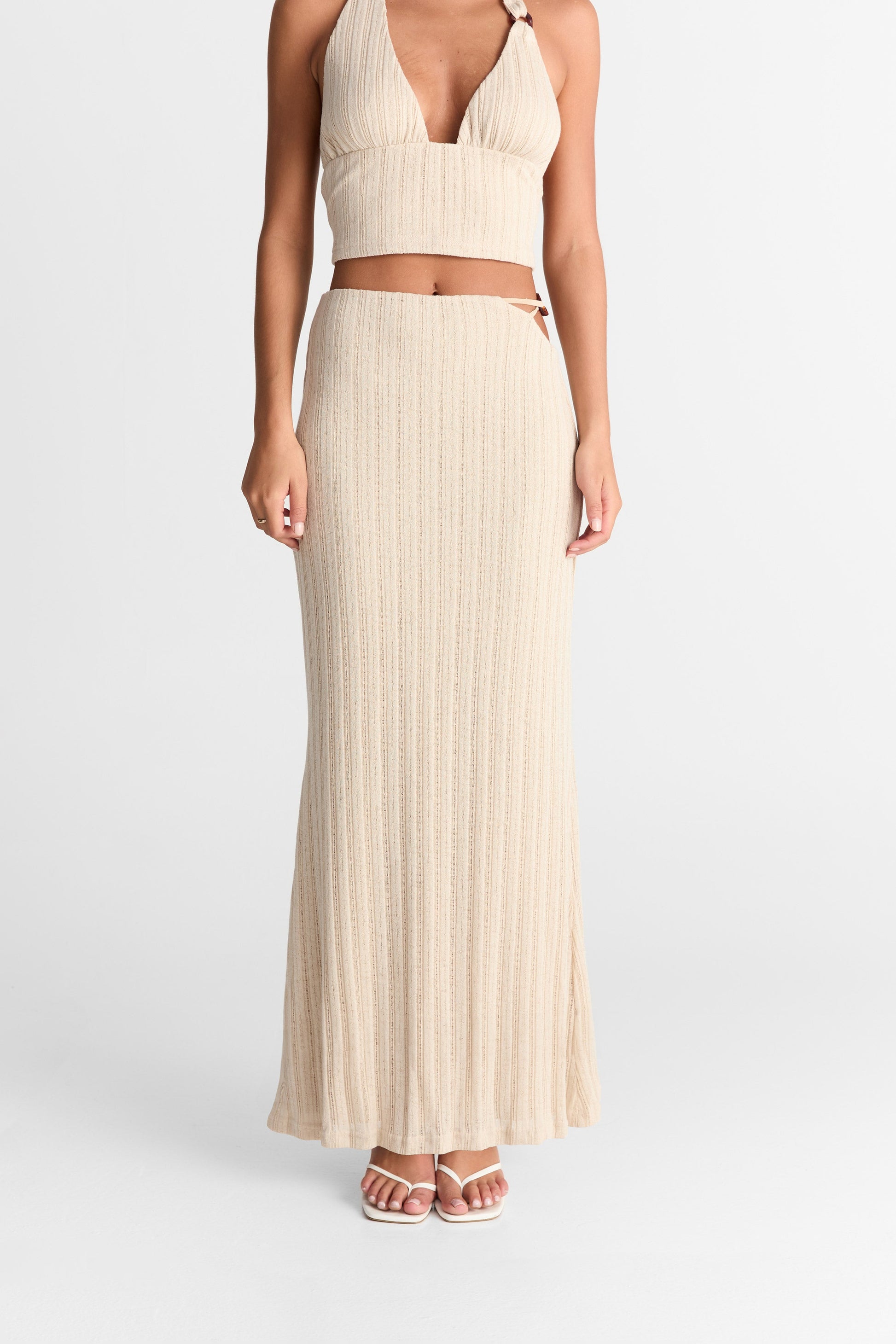 Eden Maxi Skirt Almond
