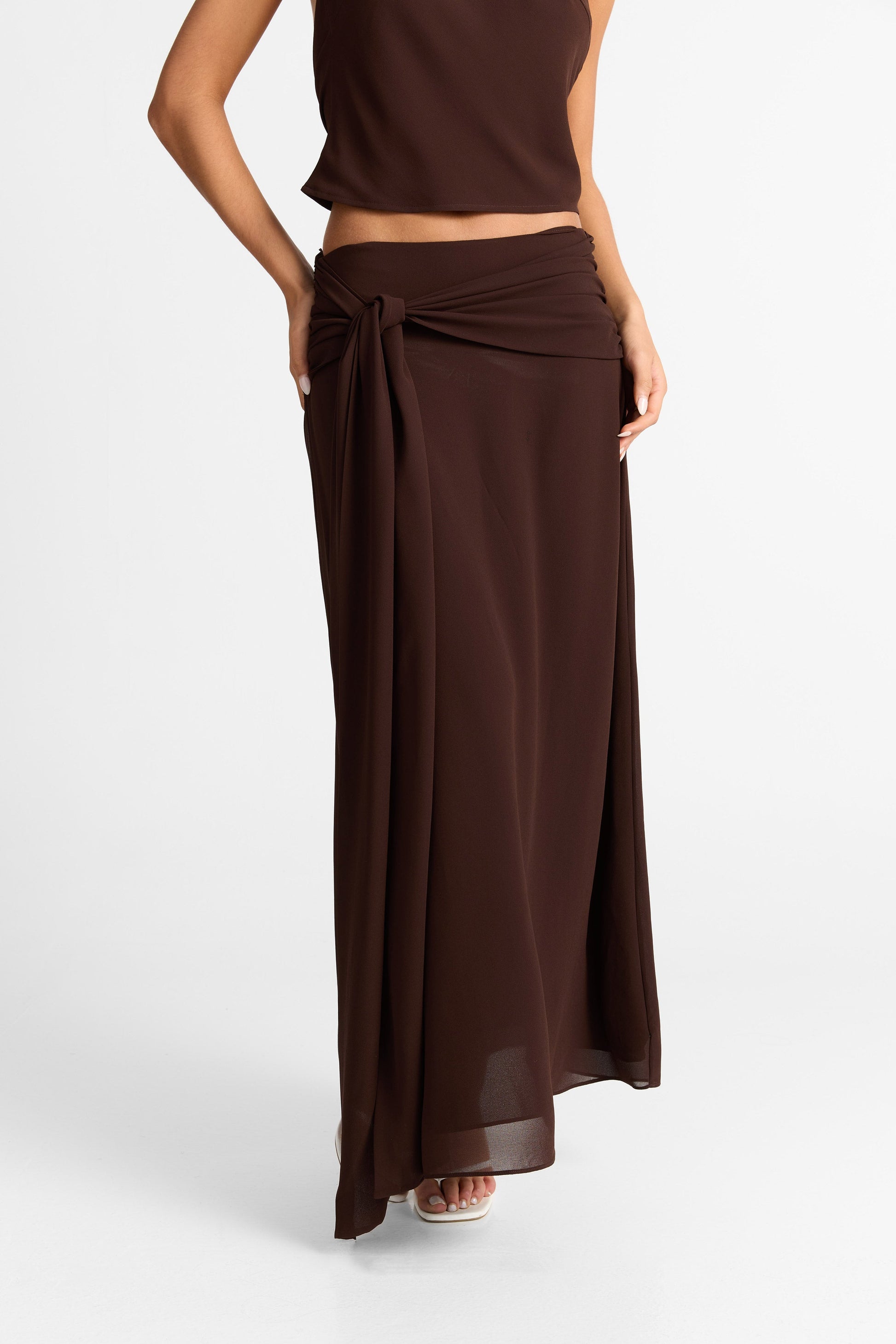 Nova Maxi Skirt Chocolate