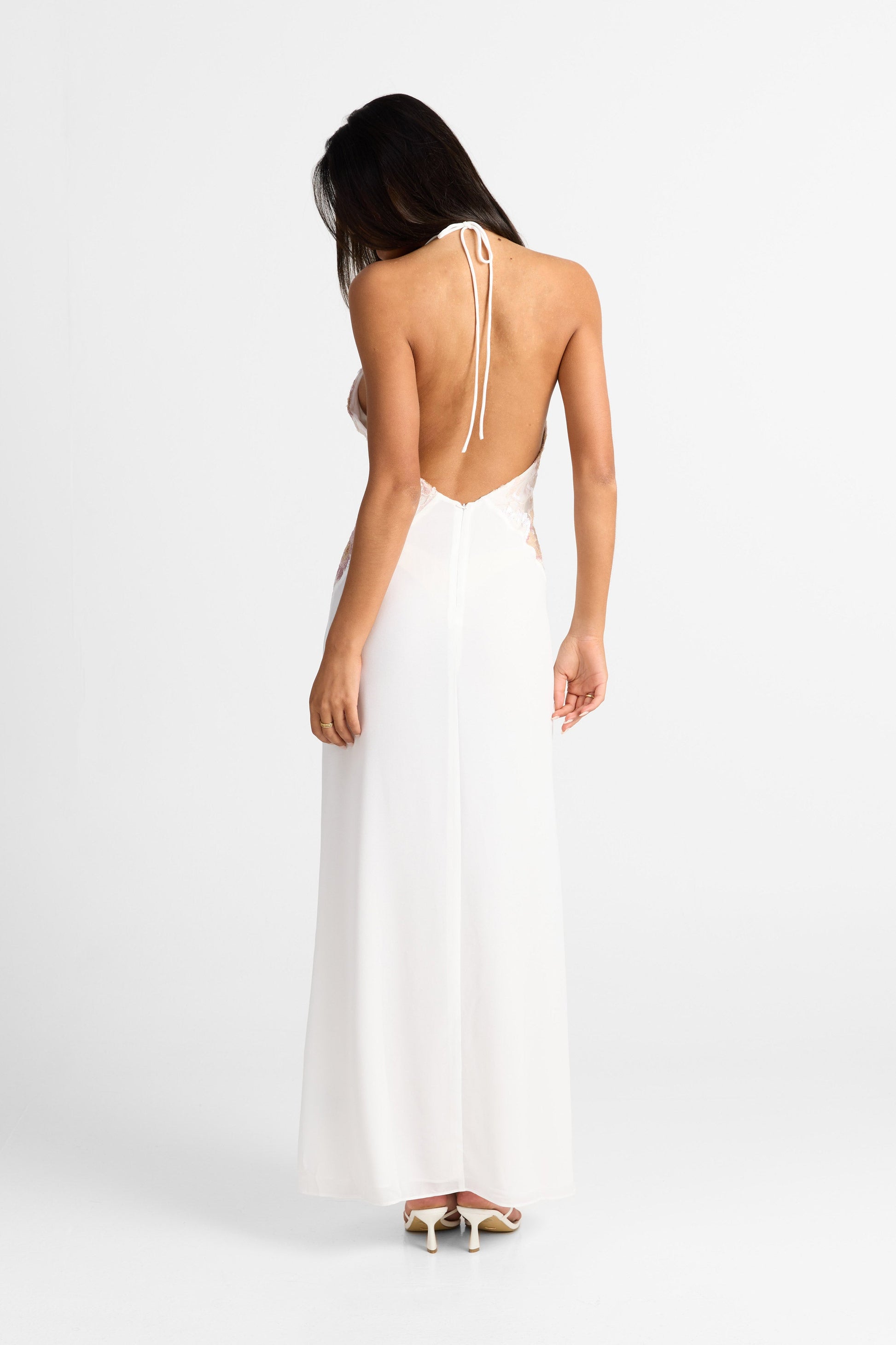 Elara Maxi Dress White