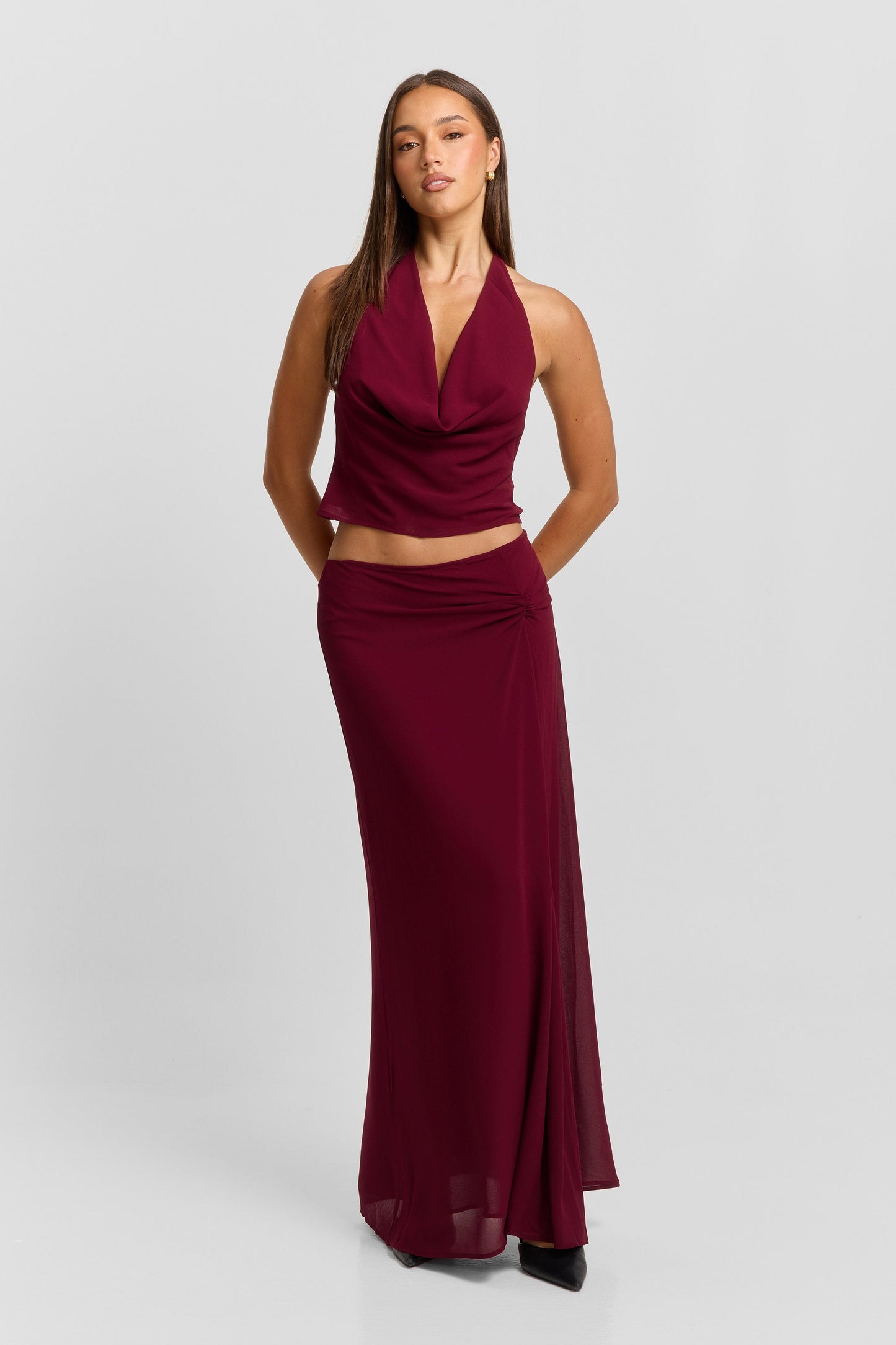 Seraphina Maxi Skirt Red