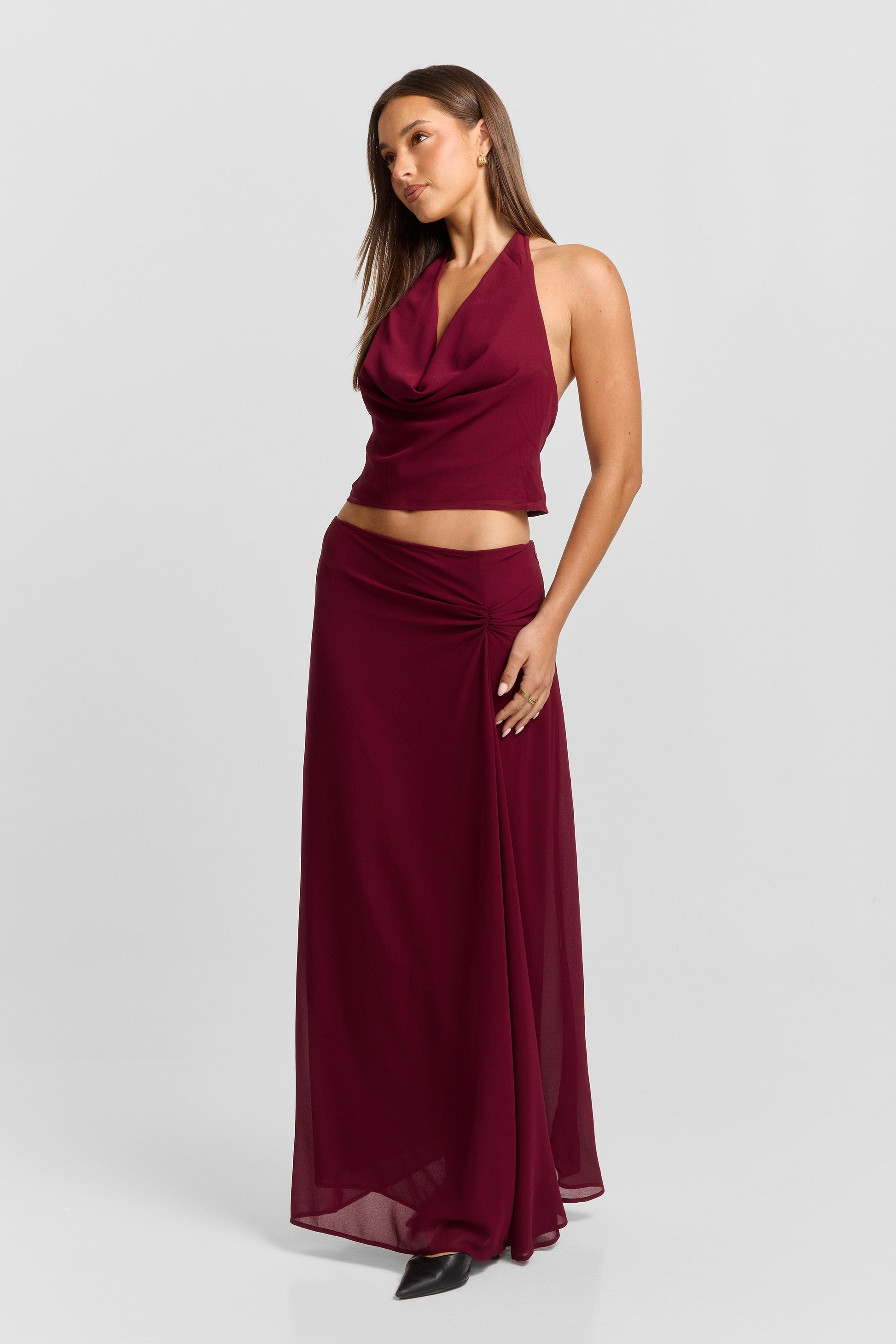 Seraphina Maxi Skirt Red