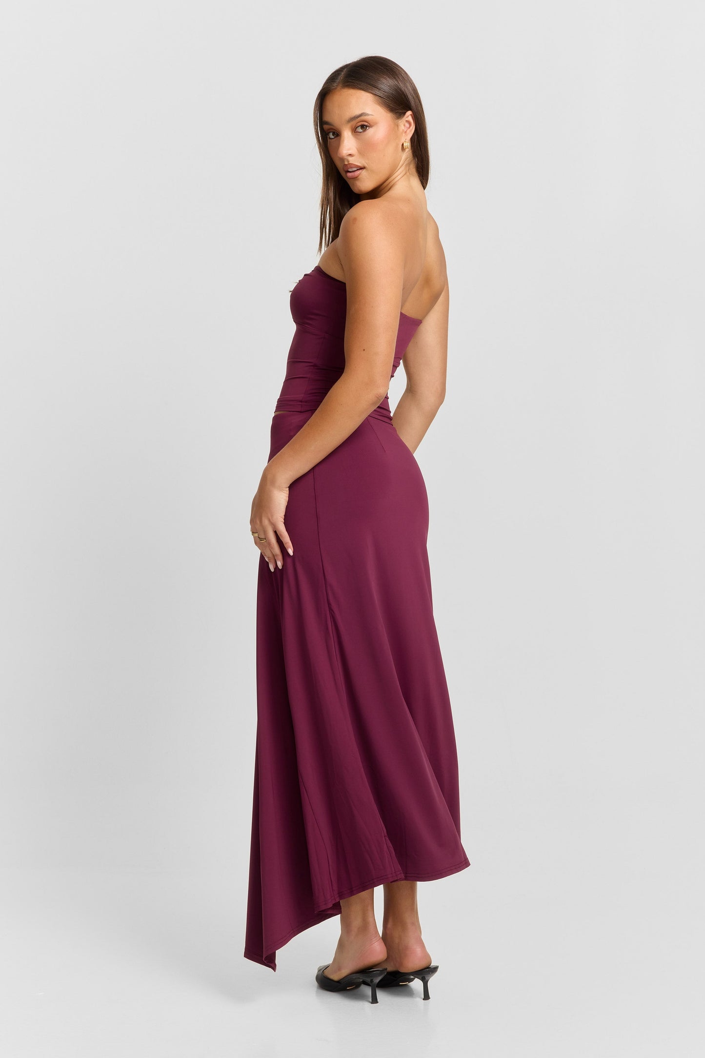 Lucinda Midi Skirt Plum