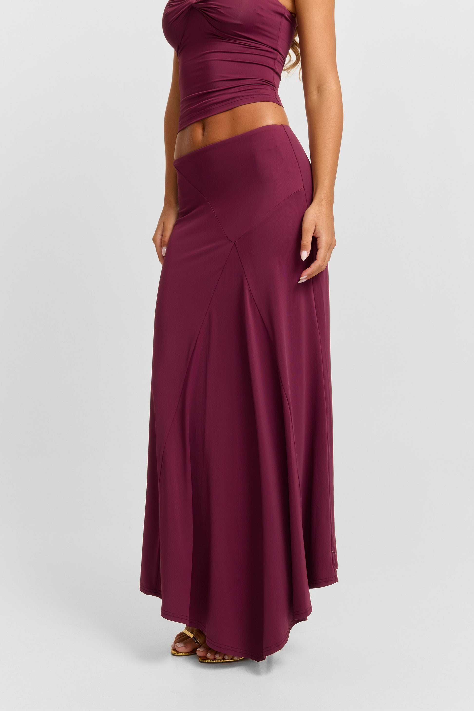 Lucinda Midi Skirt Plum
