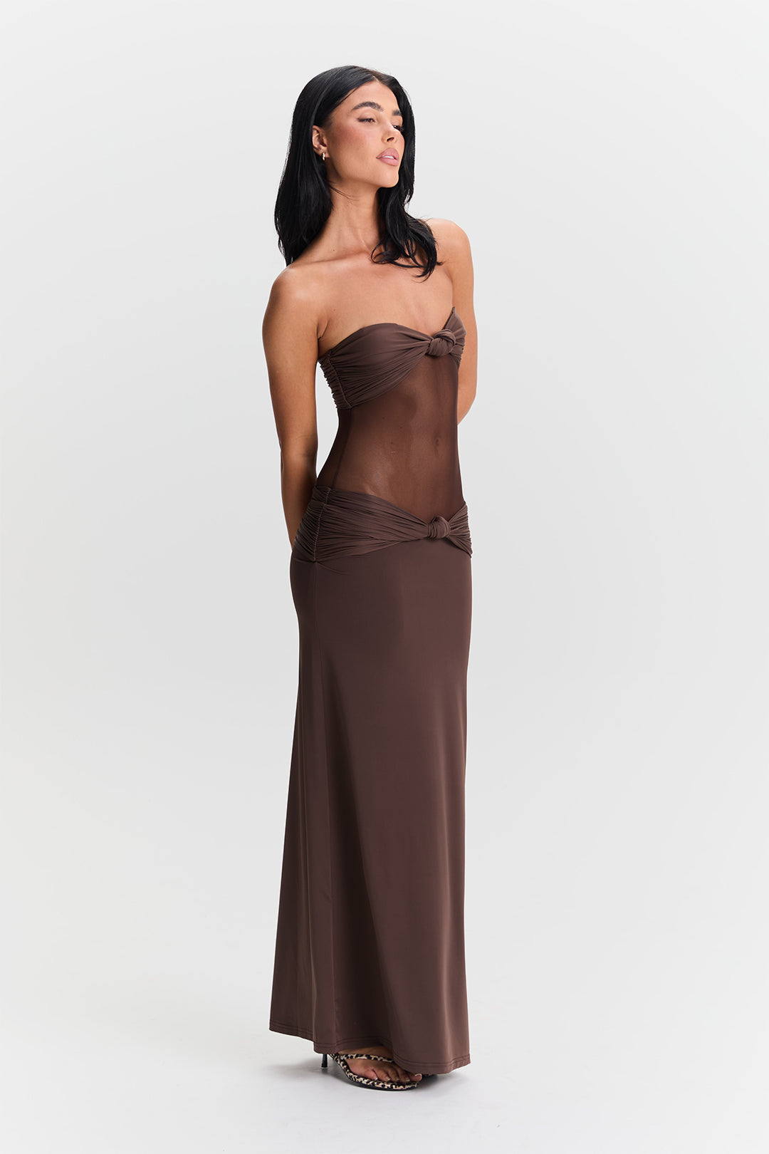 Amara Maxi Dress Brown