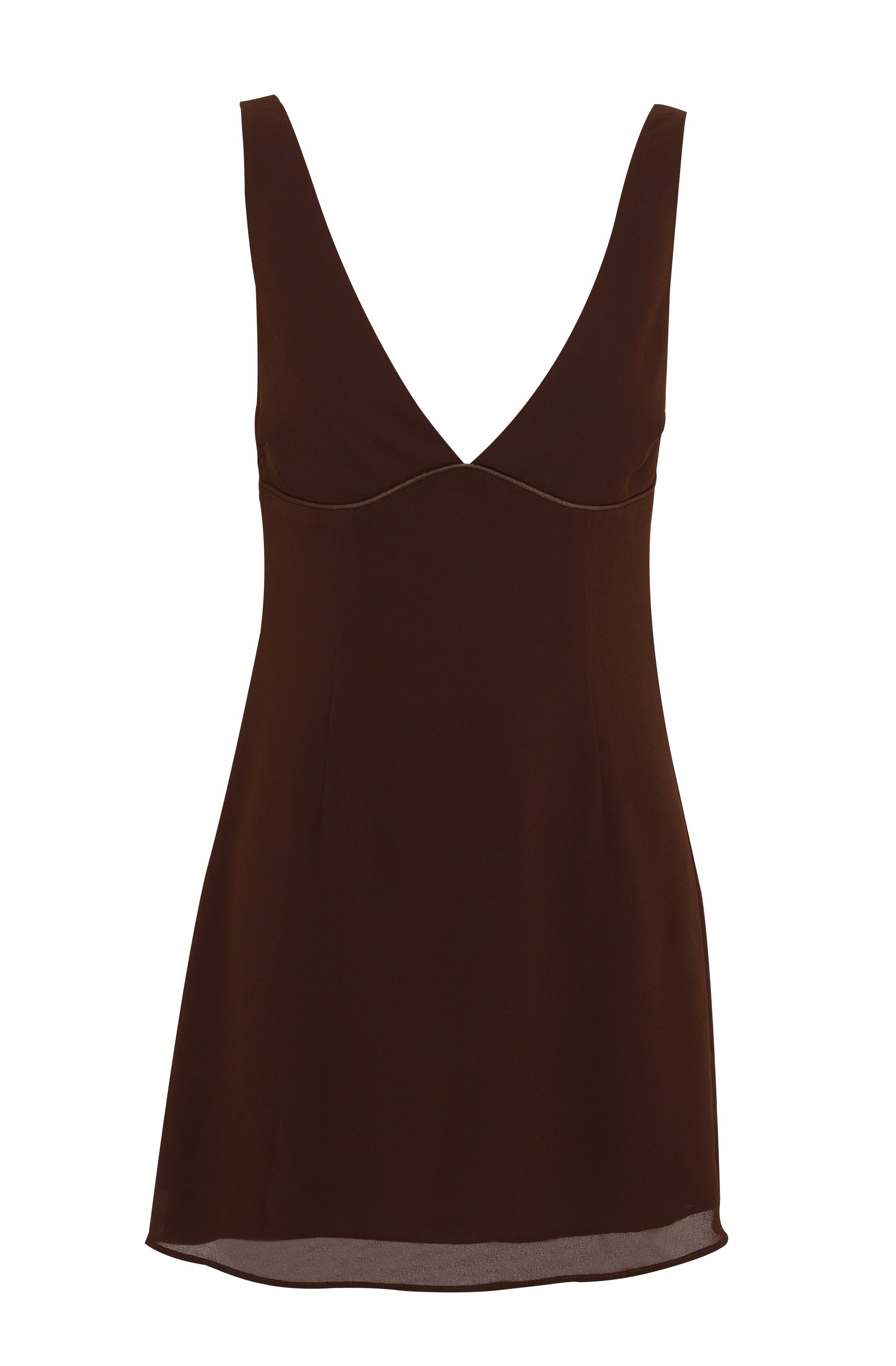 Elara Mini Dress Chocolate