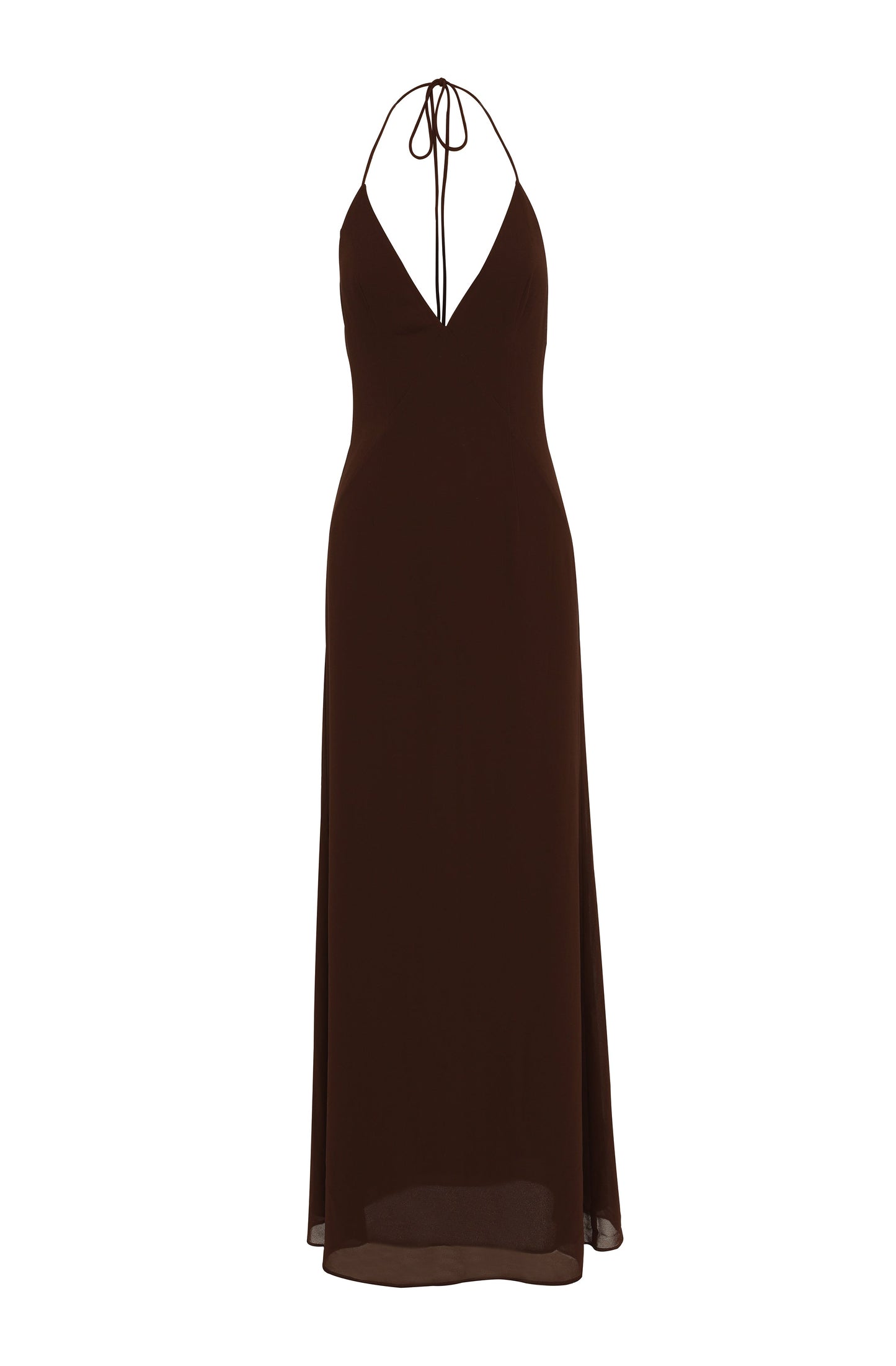 Elara Maxi Dress Chocolate